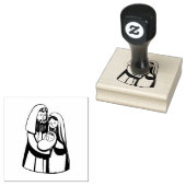 Geburt Jesu Religiöse Christliche Heilige Familie Gummistempel (Stempel)