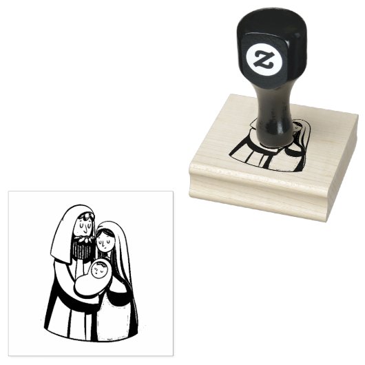 Geburt Jesu Religiöse Christliche Heilige Familie Gummistempel (Stempel)