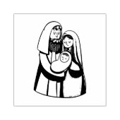 Geburt Jesu Religiöse Christliche Heilige Familie Gummistempel (Prägung)