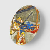 Geburt Jesu Runde Wanduhr (Winkel)