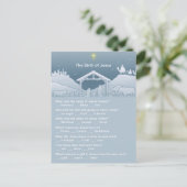 Geburt Jesu Spaß Weihnachten Trivia Postkarte (Stehend Vorderseite)