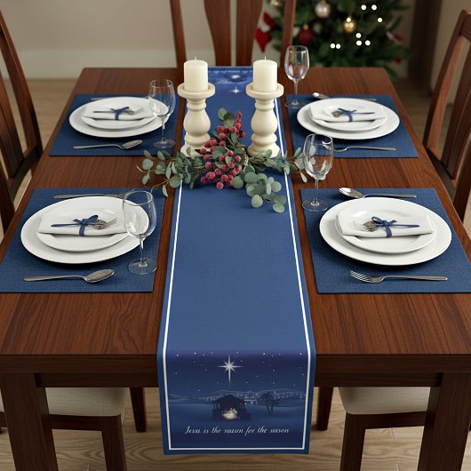 Geburt Jesus ist der Grund, warum Tischläufer