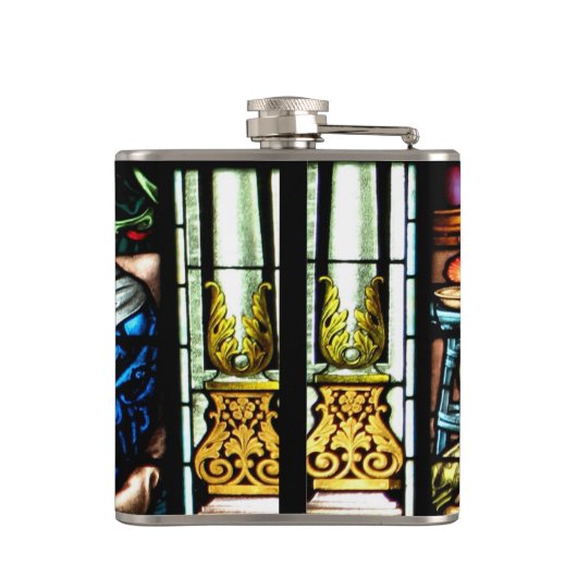 Geburt Jesusgläserfenster Flachmann (Rückseite)