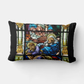 Geburt Jesusgläserfenster Lendenkissen (Rückseite)