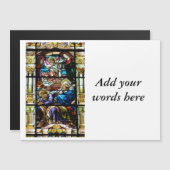 Geburt Jesusgläserfenster Magnetkarte (Vorne/Hinten)