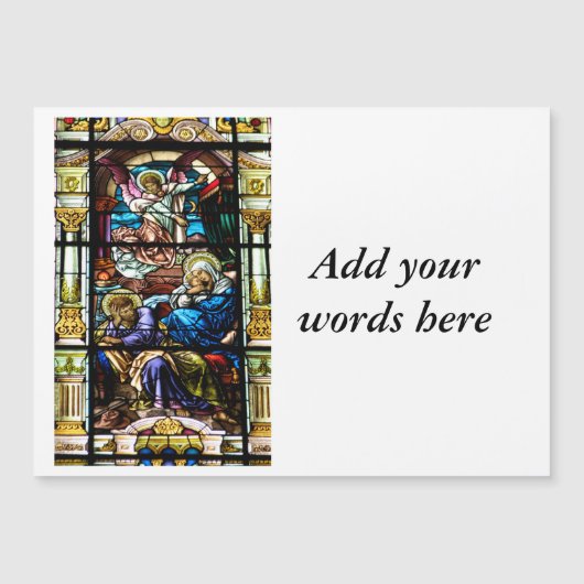 Geburt Jesusgläserfenster Magnetkarte (Vorderseite)