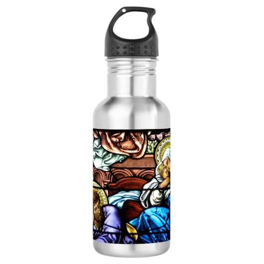 Geburt Jesusgläserfenster Trinkflasche (Vorderseite)