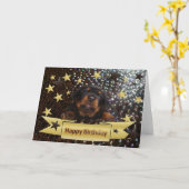 Geburt Karte (Gelbe Blume)