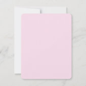 Geburt - Mädchen Ankündigung (Rückseite)