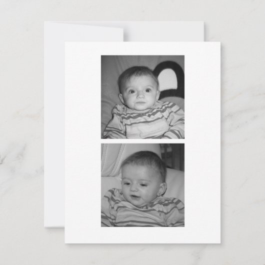 Geburt - Mädchen Ankündigung (Rückseite)