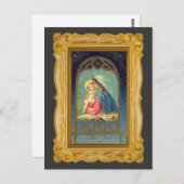 Geburt Maria hält den Jungen Jesus. Postkarte (Vorne/Hinten)