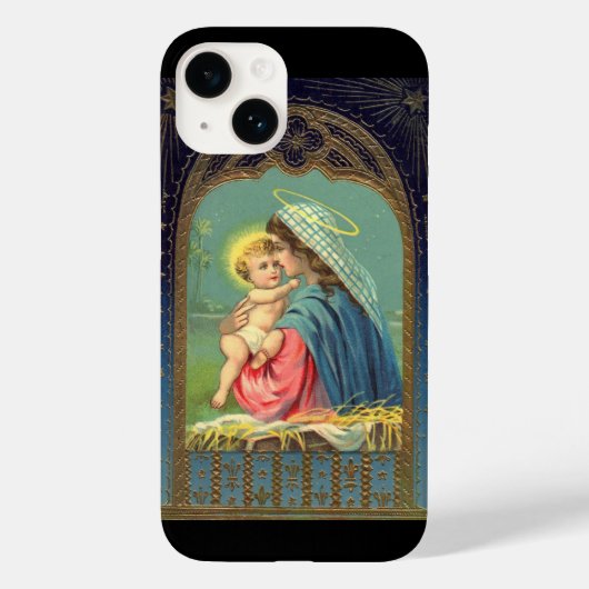 Geburt Mariä mit dem Baby Jesus Case-Mate iPhone Hülle (Rückseite)