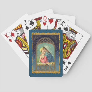 Geburt Mariä mit dem Baby Jesus Spielkarten