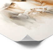 Geburt - Minimalistisch moderne Wasserfarbe Poster (Ecke)