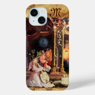 GEBURT MIT ENGELN - MAGIE DER WEIHNACHT Monogramm iPhone 15 Hülle
