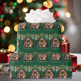 Geburt mit Engeln Weihnachts Baby Jesus Qualität Geschenkpapier