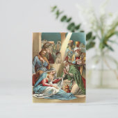 Geburt mit klugen Männern Postkarte (Stehend Vorderseite)
