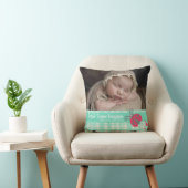 Geburt neugeborene Geschenk ladybug aqua grünes Ki Kissen (Stuhl )