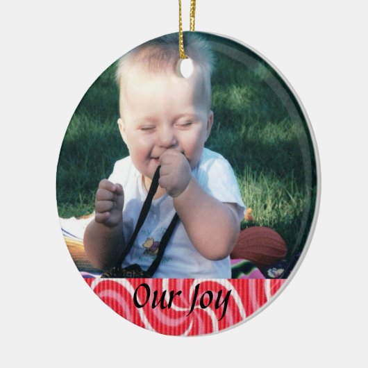 Geburt oder Adoptions-Andenken Keramik Ornament (Links)