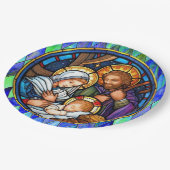 Geburt Pappteller (Schrägansicht)