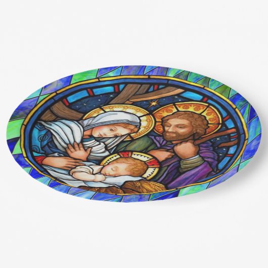 Geburt Pappteller (Schrägansicht)