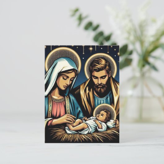 Geburt Postkarte (Stehend Vorderseite)