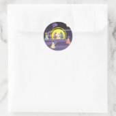 Geburt Runder Aufkleber (Tasche)