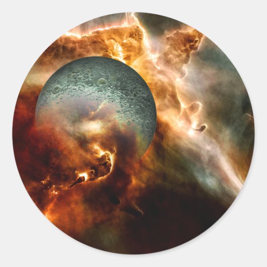 Geburt Runder Aufkleber (Vorderseite)