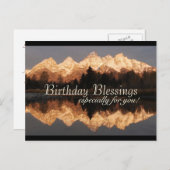 Geburt Segen Gebet Phantastische Berge Custom Postkarte (Vorne/Hinten)