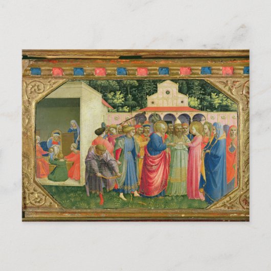 Geburt und Ehe der Jungfrau Postkarte (Vorderseite)