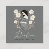 Geburt und Postpartum Doula QR Code Quadratische Visitenkarte (Vorderseite)