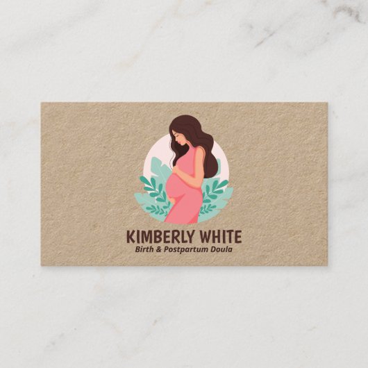 Geburt und Postpartum Doula Visitenkarte (Vorderseite)