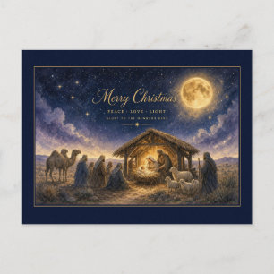 Geburt unter dem Vollmond Frieden Liebe Licht Post Postkarte
