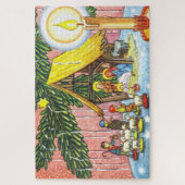 Geburt unter dem Weihnachtsbaumpuzzle Puzzle (Vertikal)