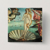 Geburt Venus Botticelli Button (Vorderseite)