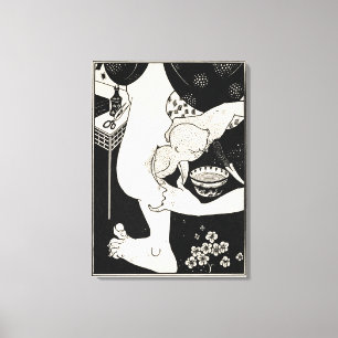 Geburt vom Kalb des Beines, Illustration von Leinwanddruck