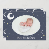 Geburt von Mond, Stern und Cloud niedlichen Fotos