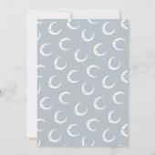 Geburt von Mond, Stern und Cloud niedlichen Fotos Ankündigung (Rückseite)