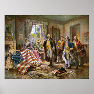 Geburt von Old Glory Poster