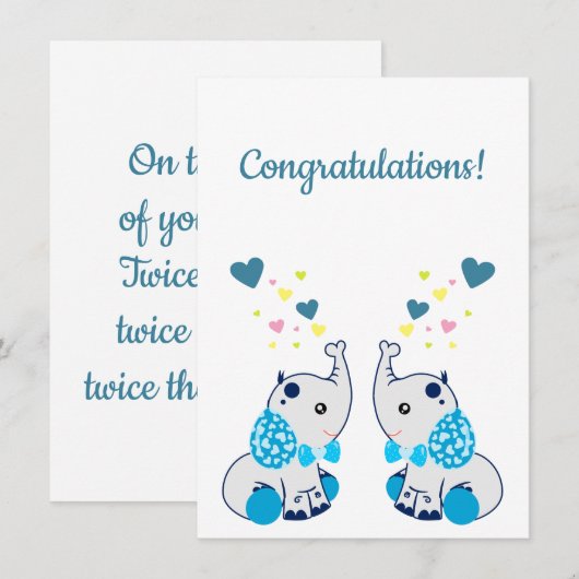 Geburt von Twins, Glückwünsche (Vorne/Hinten)