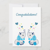 Geburt von Twins, Glückwünsche (Vorderseite)