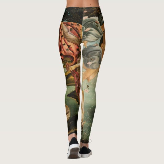 Geburt von Venus durch Botticelli Leggings (Rückseite)