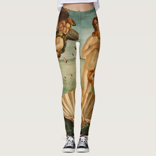 Geburt von Venus durch Botticelli Leggings (Vorderseite)