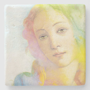 Geburt von Venus mit dem Aquarell-Haar Steinuntersetzer