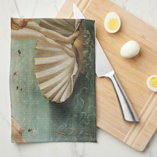 Geburt von Venus - Sandro Botticelli Handtuch (Viertel Falte)