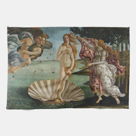 Geburt von Venus - Sandro Botticelli Handtuch (Horizontal)