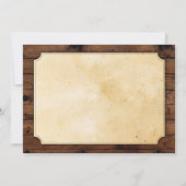 Geburt-Wood-Whisky-Foto im Alter bis zur Perfektio Einladung (Rückseite)