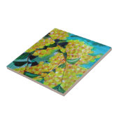 Gebürtige australische Blumenkunst des gelben Fliese (Seite)