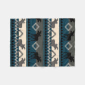 Gebürtige Elche Fleecedecke (Vorderseite (Horizontal))