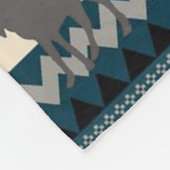 Gebürtige Elche Fleecedecke (Ecke)